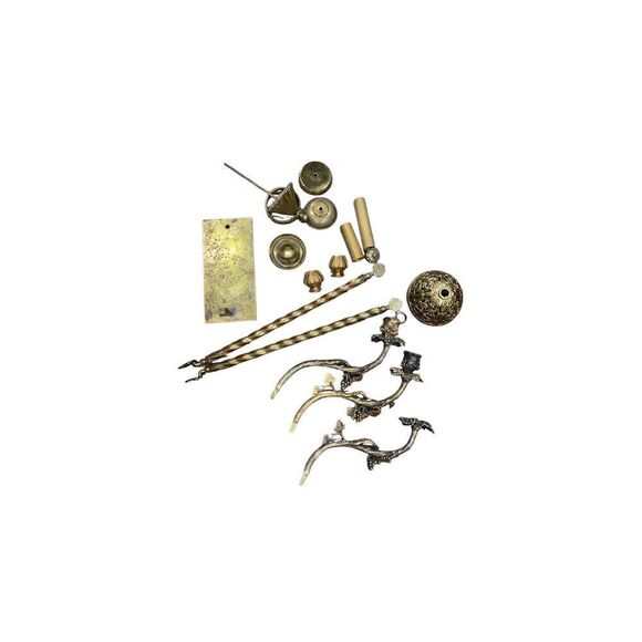 Antique Spanish Brass Chandelier Parts Replacement - Picture 1 of 10